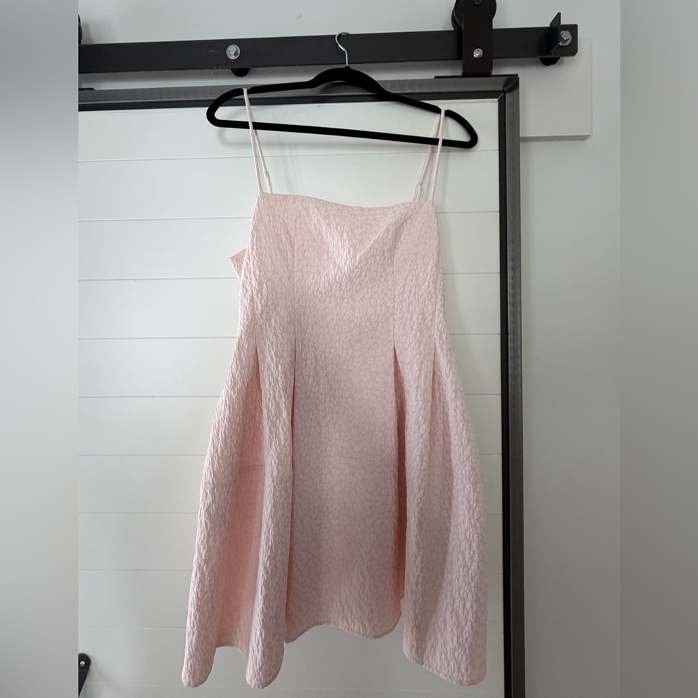 H&M JACQUARD-WEAVE STRAPPY DRESS